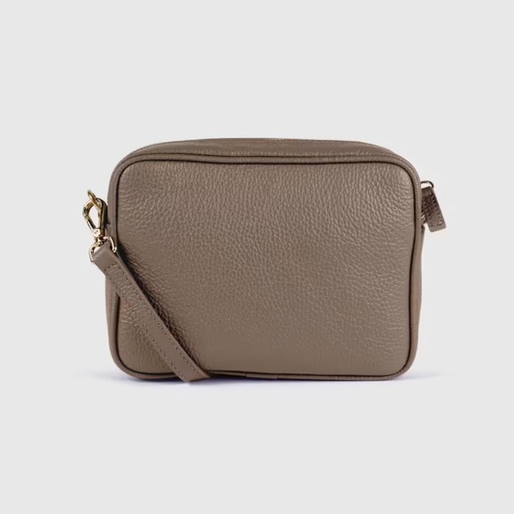 QUINCE Italian Leather Crossbody Bag, Dark Taupe, NWOT - Picture 6 of 16